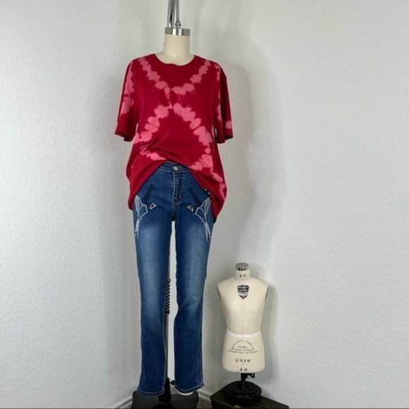 stella mccartney Swallow Embroidered Skinny Jeans Blue - Picture 14 of 15